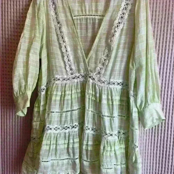 Free People Time Out Lace Tunic size Small - Picture 4 of 7